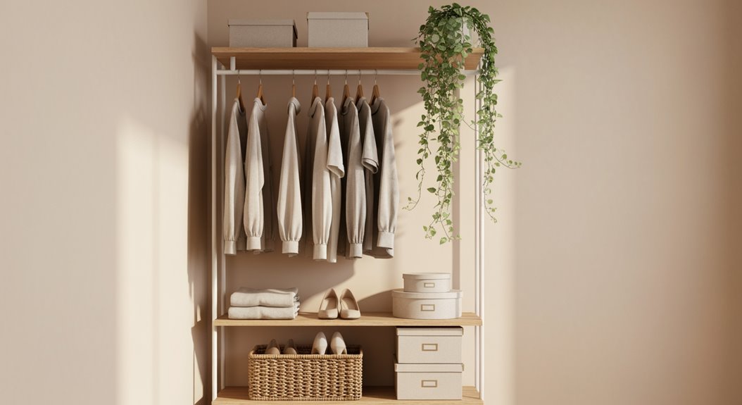 kompakte offene Kleiderständer