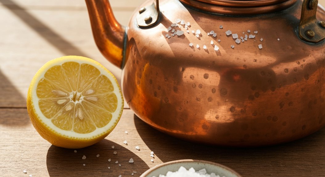 Zitronen-Salz-Kupferreiniger