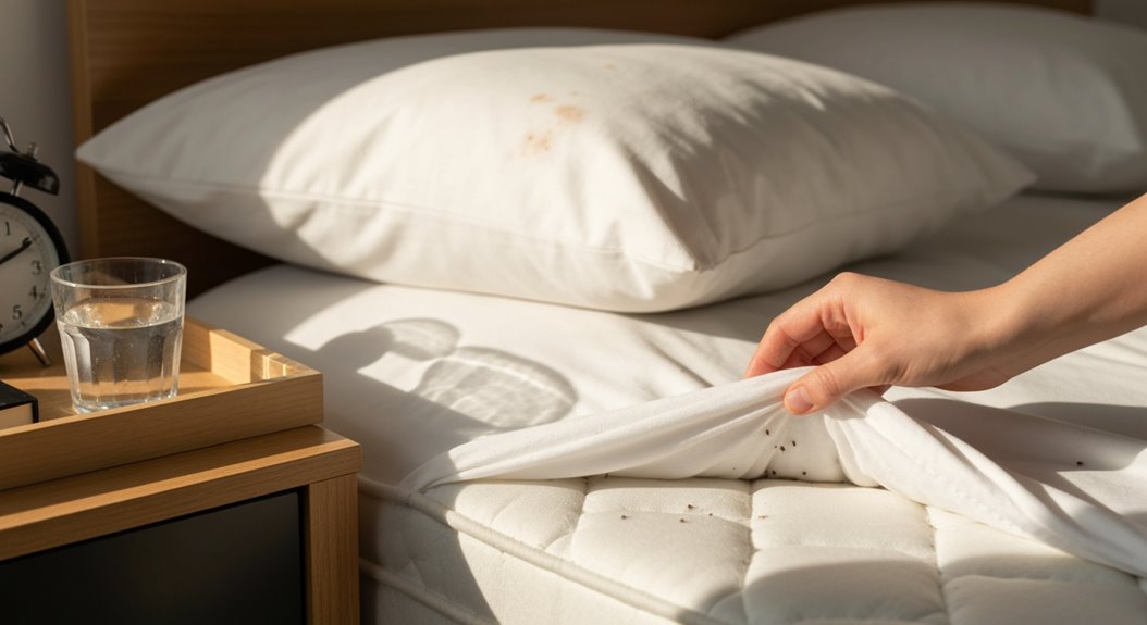 Anzeichen für sofortigen Bettwäschewechsel