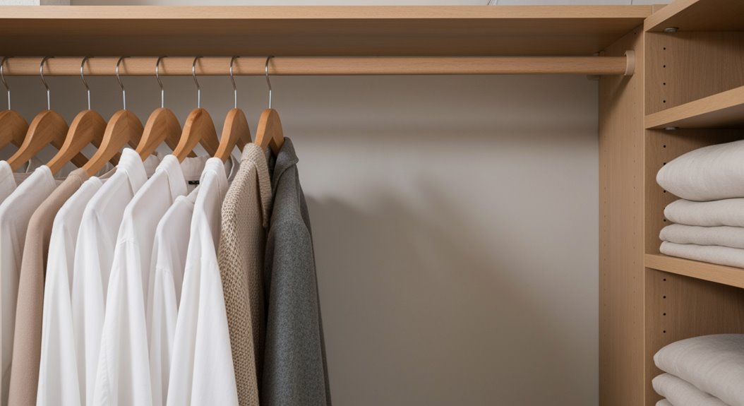 einheitliche Kleiderbügel zur Organisation