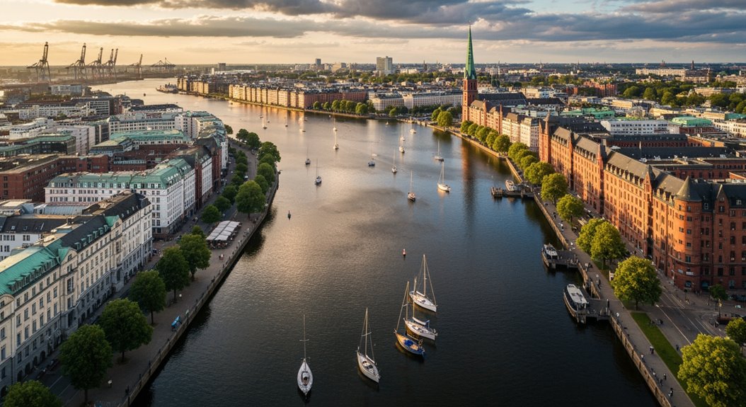 Wasserfrontarchitektur und -kultur